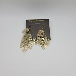 BOLD elements Gold Leaf Earrings